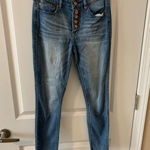 Skinny jeans, high waisted, light wash, Size:5